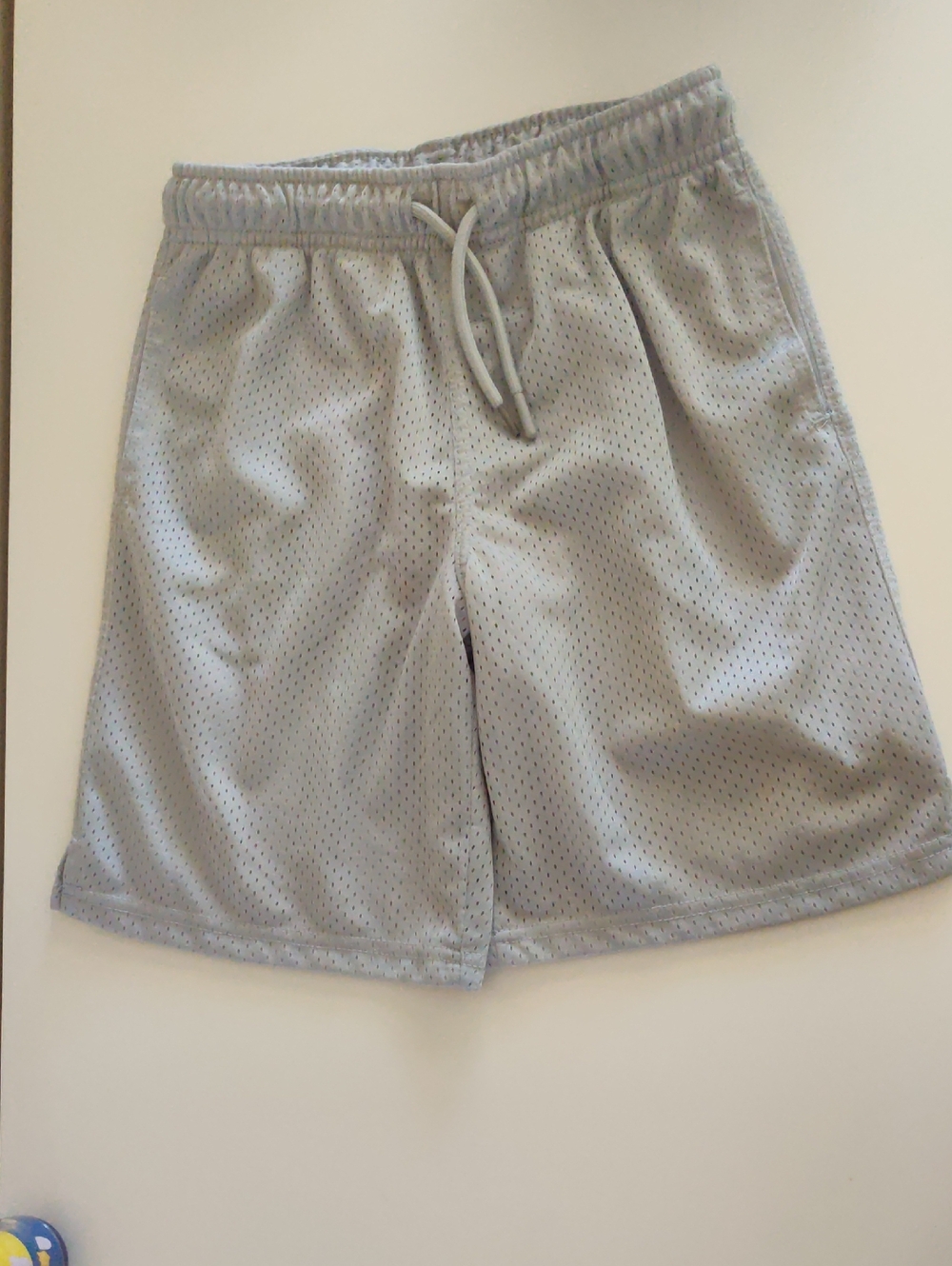 Athletic Works Gray Mesh Kids Athletic Shorts